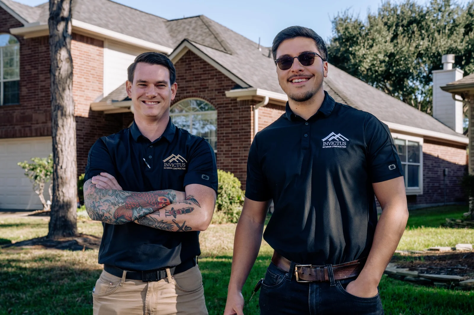 Invictus Exterior Construction website mockup